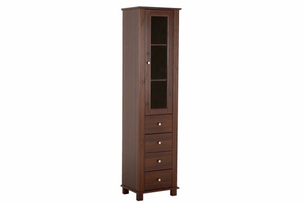 Armario de baño de alta calidad Armario alto Muebles de baño de madera decorativos de lujo