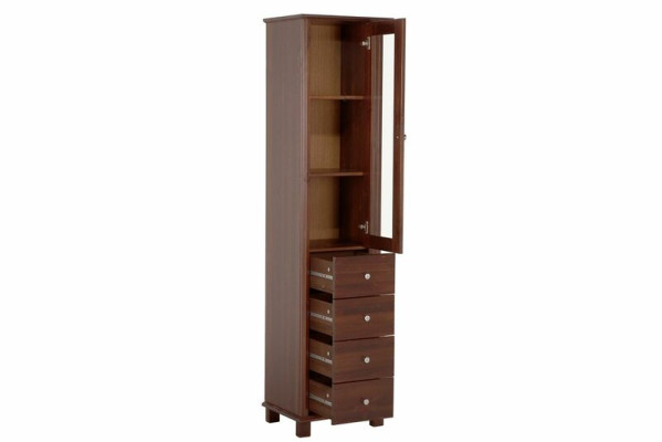 Armario de baño de alta calidad Armario alto Muebles de baño de madera decorativos de lujo