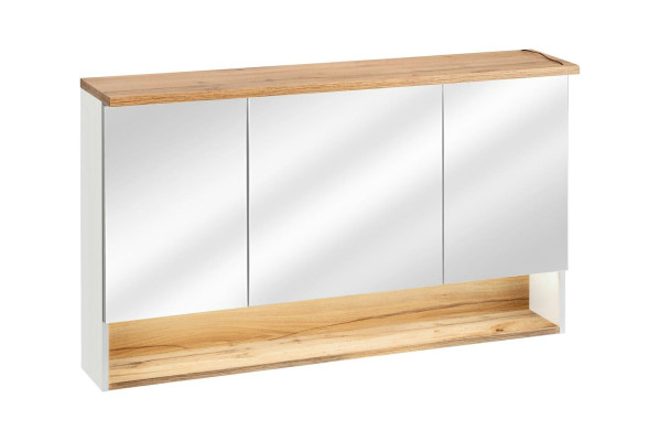 Armario de espejo armario de pared armario de baño con espejo de 120 cm LED