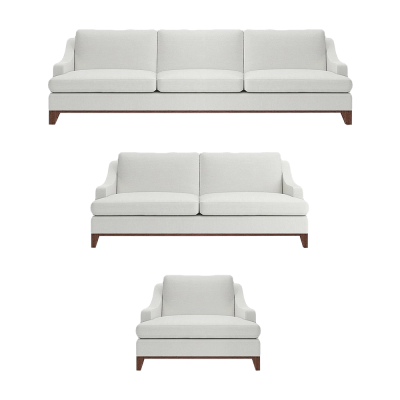 Lujo Sofá blanco Set Sala de estar Sillón mobiliario Completo mobiliario