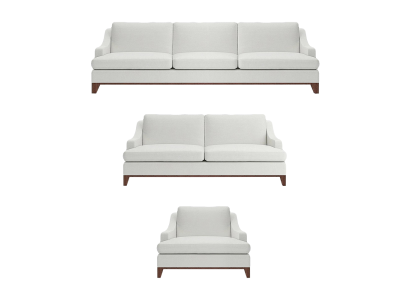 Lujo Sofá blanco Set Sala de estar Sillón mobiliario Completo mobiliario