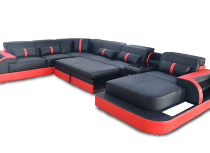Sofá multifuncional, esquina de descanso, sillones acolchados, sofás LED, función de cama.