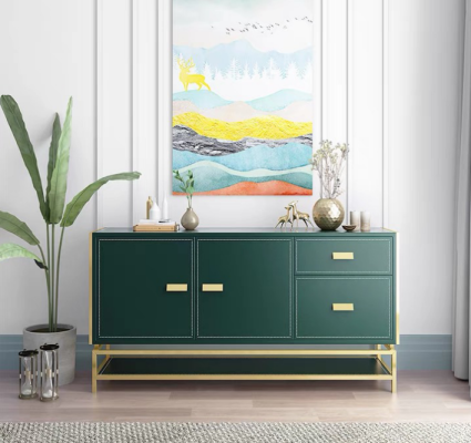 Cómoda Diseño Aparador Cómoda Armario Madera Moderno Sala de estar Nuevo
