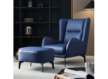 Silla diseño tapizada Muebles lujosos Salón moderno Sillón tapizado nuevo
