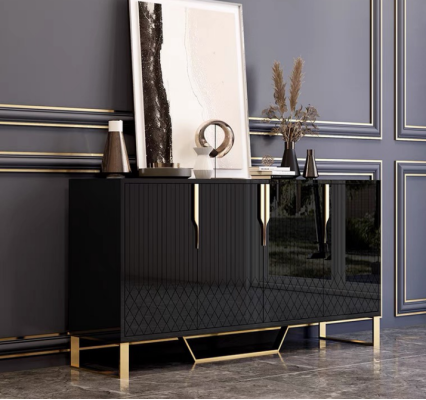 Mueble buffet de madera para sala de estar, cómoda, mueble moderno nuevo