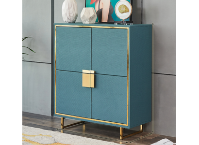 Mueble auxiliar moderno azul para sala de estar, cómoda de lujo con estanterías, mobiliario nuevo.