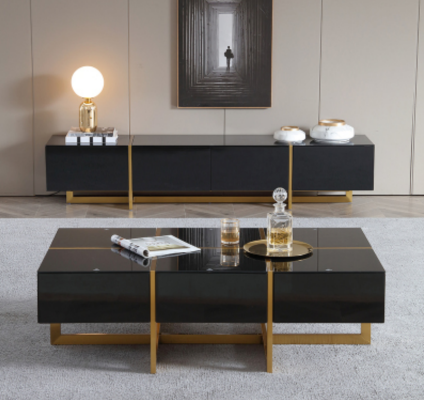 Mesa de centro de lujo Mesa moderna Mesas de sala Mesa de café Muebles de madera