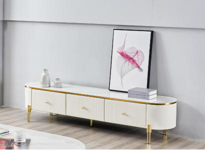 Soporte de TV RTV Baja Blanco Moderno Sala de Estar Aparador de Madera Nuevo