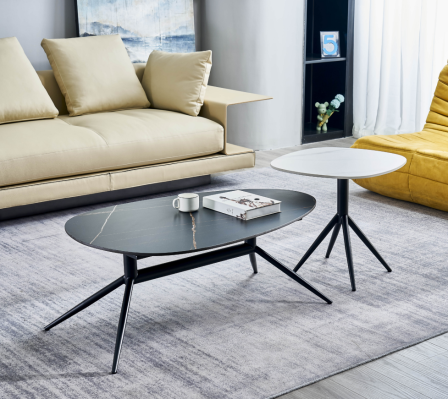 Establecer 2 mesas de café mesas auxiliares mesas de centro diseño de mesa de sala de estar