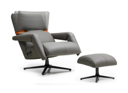 Lujo Sillón Muebles Club Sala de estar Reláx Piel sintética Mobiliario Sala de estar