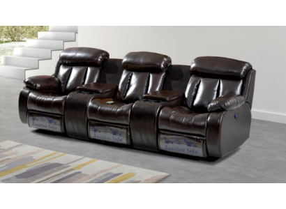 Sofá de lujo de tres plazas para sala de estar, muebles de sala de estar, sofá deluxe marrón.