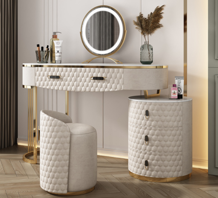 Diseño de muebles de lujo, tocador, mesa consola moderna para dormitorio.