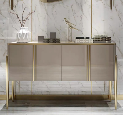 Cómoda de diseñador Buffet Armario Estante de madera Lujo cómodas Aparador