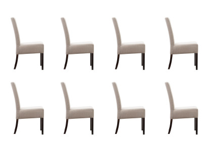 8x conjunto de sillas acolchadas para salas de espera, bufetes, consultorios, salas de estar y clubes.