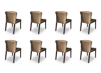 8 sillas silla tapizada diseño conjunto de reposabrazos silla completa moderno set nuevo