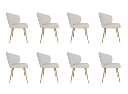 8 sillas silla tapiz diseño lounge club asiento respaldo conjunto sillón nuevo