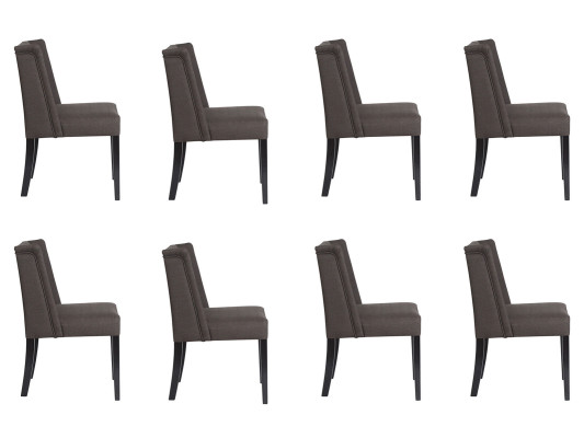 8 sillas silla acolchada diseño lounge club asiento respaldo juego de sillones sillón Vento Nuevo