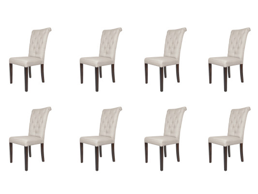 8x sillas conjunto de sillas sillón diseño tapizado cuero textil comedor sala de estar