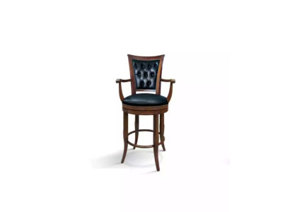 Taburete de bar Silla Butaca de cuero sintético Clásico Mueble Chesterfield Tapizado