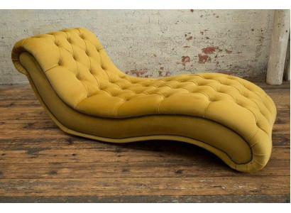 Sofá Chaise Longue Chesterfield Club Relax de Cuero