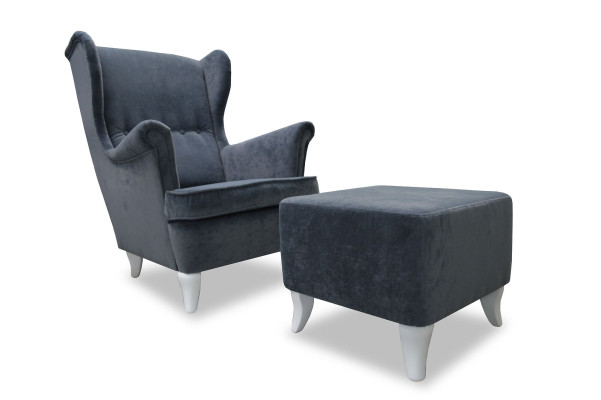 Diseño de sillón de televisión Lounge Club Ohrensessel butaca reclinable silla de relajación, nuevo.