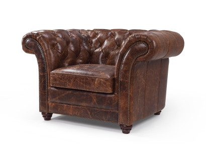 Sofá Chesterfield sofá tapizado de 1 plaza sillón sofás diseño tapizado cuero nuevo