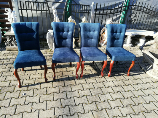 Comedor Set de 4 sillas sillas tapizadas Sala de estar Madera