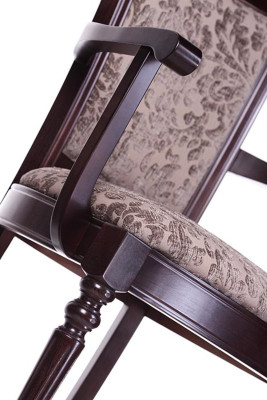 SILLA DE RESPALDO CLÁSICA DE MADERA MACIZA SILLA DE COMEDOR CLÁSICA MARRÓN SILLA DE OFICINA