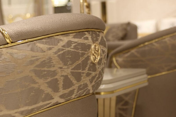 Sillón de relax de lujo moderno para club de televisión, diseño de asientos acolchados de mobiliario de hotel.