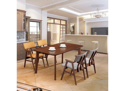 Silla 1x Comedor Club Sillas Silla tapizada Sillón Madera Lounge Italia Diseñador