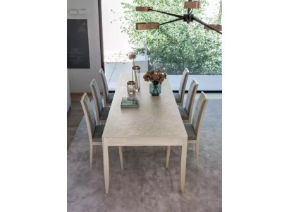 Silla Grupo Conjunto Mesa 6 sillas Comedor Diseño Madera Conjunto de comedor de 7 piezas