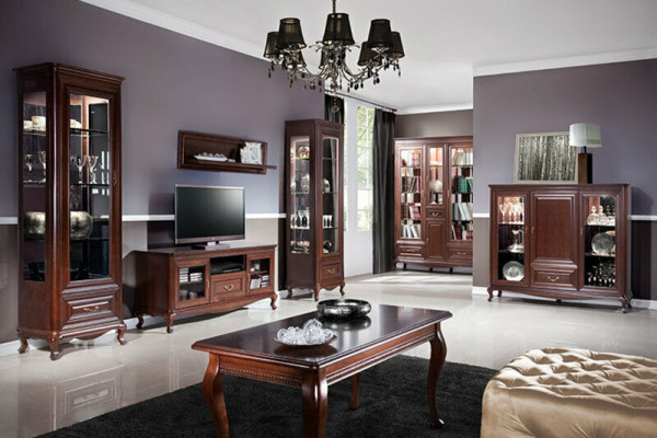Mesa de comedor Mesa Mesas Madera maciza Mesa de madera Estilo barroco clásico Comedor V-3