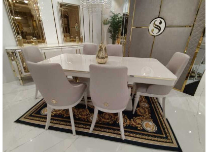 Lujo moderno Mesa de comedor Mesa de comedor de madera Muebles modernos Nuevos.
