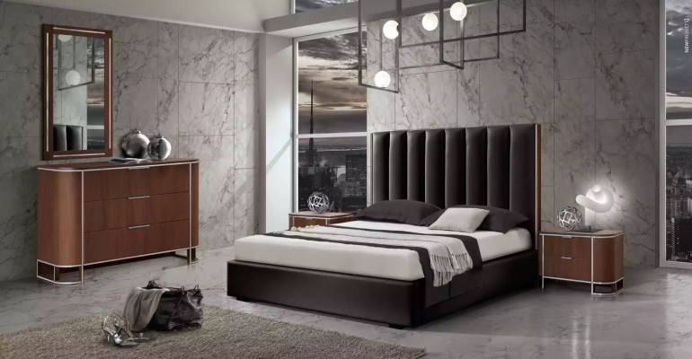 Cama mesita de noche 2x conjunto de dormitorio de lujo Muebles completos Nuevos