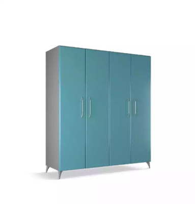 Armario del dormitorio de madera Armario moderno Azul