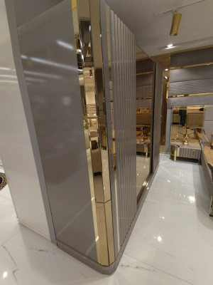 Armario de diseño de lujo, armario de estilo moderno, armarios, muebles de dormitorio nuevos.
