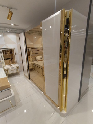 Armario de dormitorio moderno, armario de madera, nuevo mobiliario, armarios nuevos.
