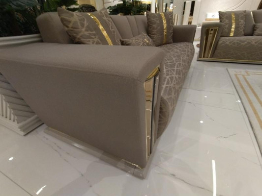 Sofá 3 plazas + 3 plazas + 1 plaza + 1 plaza de tela moderno completo sillón sofá de 3 plazas de lujo.