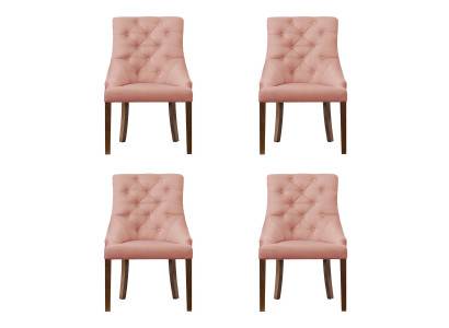 4x Sillones Chesterfield Lounge Club tapizados Sillas Sillas Conjunto de Asientos Apoyo