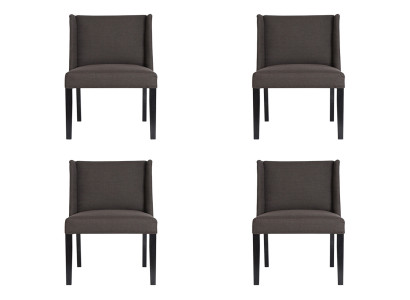 4 sillas silla tapizada diseño lounge club asiento respaldo juego sillón nuevo