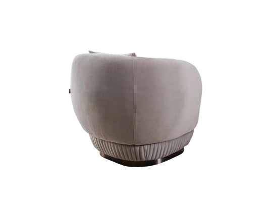 Sillón de salón tapizado lujo gris sillón mobiliario nuevo moderno muebles