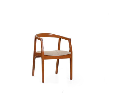 Sillas de comedor Estructura de madera marrón Sillones Individuales Sillas de lujo
