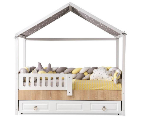 Marco de la cama Cama infantil perfecta Marco de cama de habitación infantil Madera clara