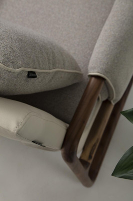 Sofá de 3 plazas, sillón individual, moderno, tela gris, conjunto de diseño