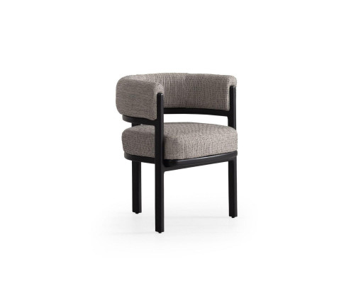 Silla de comedor con reposabrazos gris, sillas de cocina, sillón, muebles de comedor.