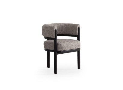 Silla de comedor con reposabrazos gris, sillas de cocina, sillón, muebles de comedor.