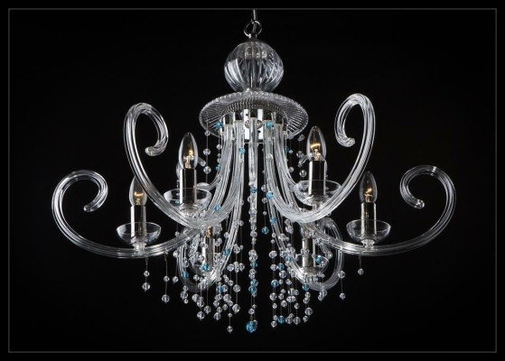 Lámpara de techo de araña de Bohemia Iluminación de techo Lámpara de techo Sala de estar Nueva.