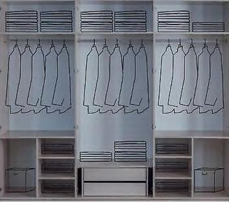 Moderno armario gris claro dormitorio elegantes armarios de vidrio armario.