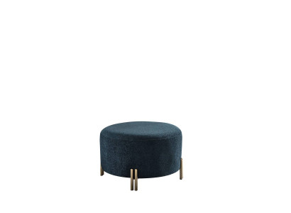 Diseñador taburete azul oscuro Sala de estar Reposapiés Asientos de muebles de lujo