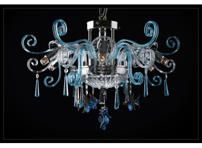 Lámpara de techo colgante, lámpara de techo, foco, candelabro de cristal de Bohemia.